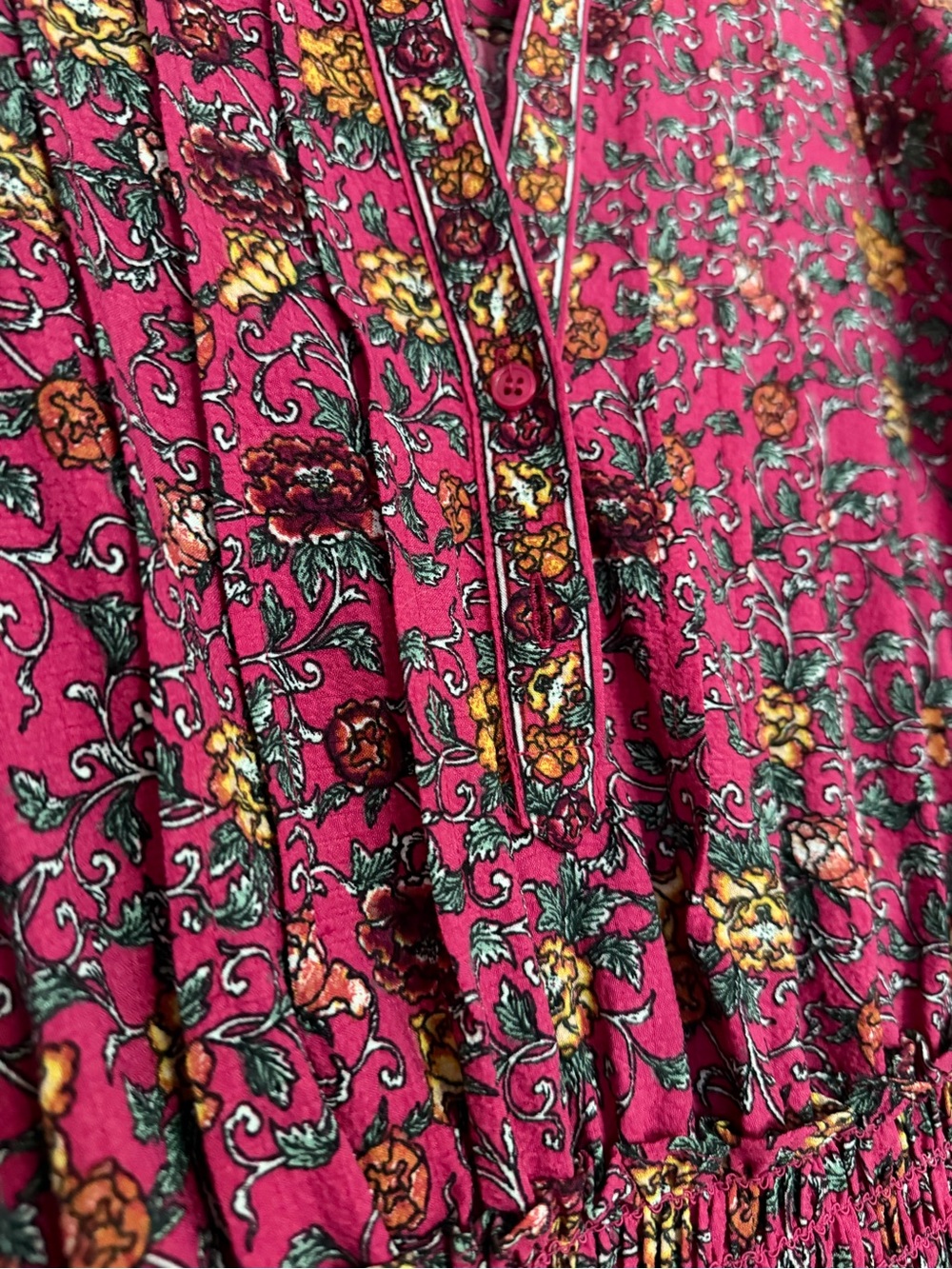 Max Studio Raspberry Floral Maxi Dress - Picture 9 of 9